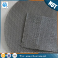 Replacement 12*64 mesh dutch weave black wire cloth filter discs for plastic extruder plastic recycle machine